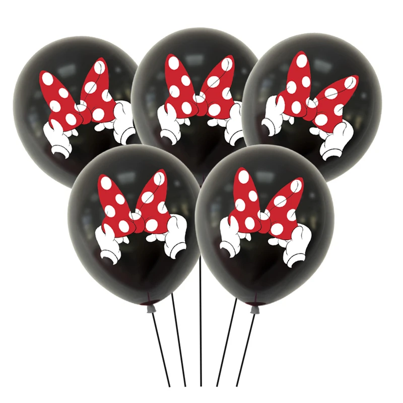 12inch Minnie Latex Balloon Set Disney Cartoon Mickey Mouse Theme Wedding Birthday Party Decoration Supplies Kids Balloon Globos