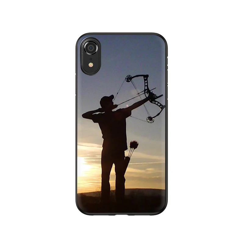 EWAU Hunter Dog hunting Silicone phone case for iphone 5 5s SE 6 6s 7 8 Plus X XR XS 11 Pro Max - Цвет: B6