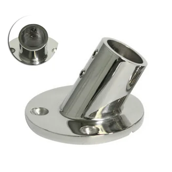 

Pipe Hand Rail Fitting Round Base Boat Flatness 7/8 inches Deck 60 degrees