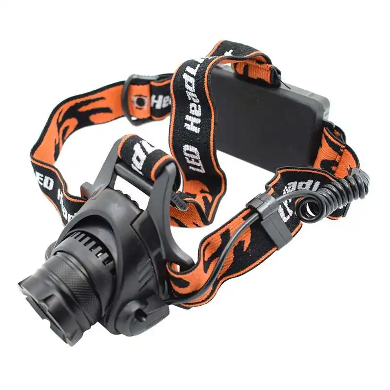 2000Lm XM L2 U2 Zoom светодиодный налобный фонарь с масштабируемой регулировкой фокуса
