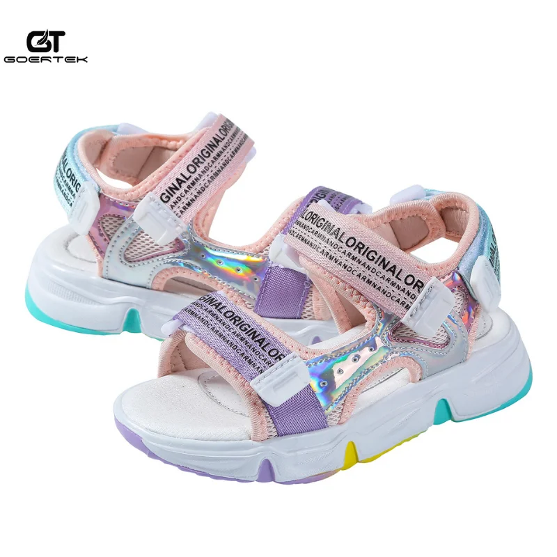 GT GOERTEK-Sandalias ortopédicas para niñas, zapatos de playa de verano, multicolor, a la moda, novedad