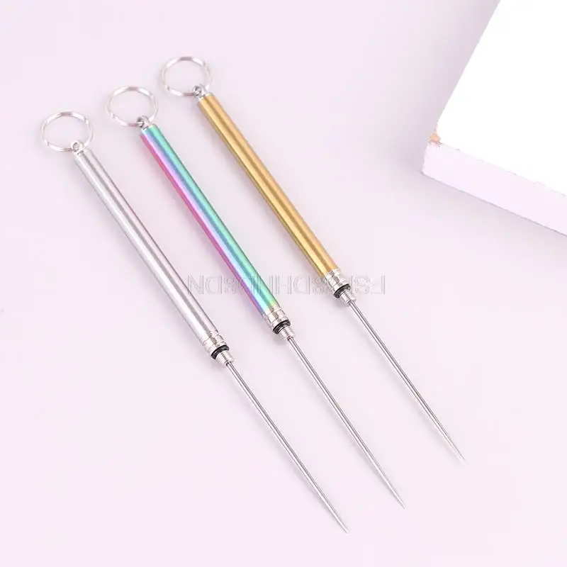 Portable Multifunctional Toothpick Bottle Fruit Fork Camping Tool Toothpick Tube Stronger Than Dental Floss