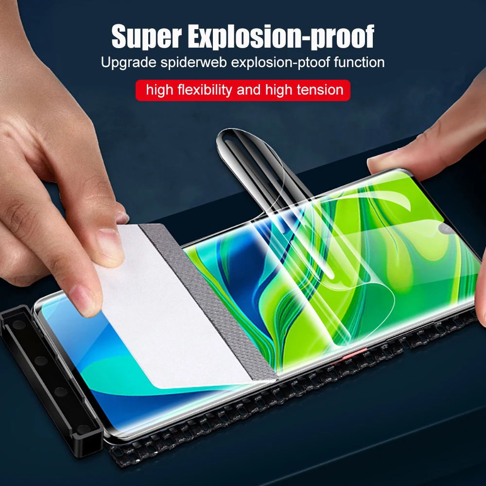 Арвин Гидрогелевая пленка для Xiao Mi CC9 Pro Note 10 Pro защита экрана 9D нано технология Мягкая полное покрытие изогнутая пленка не стекло