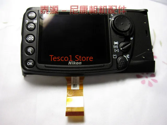 

Original D300 Rear Cover Back Cover Shell Case With LCD Display Screen and Menu Function Button Flex Cable FPC For Nikon D300