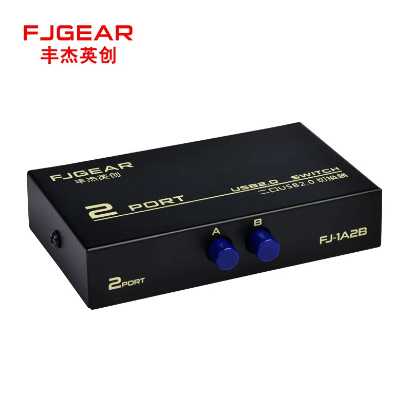 

Fjgear DFJ British 2/4 Mouth USB Printer Share Device USB Network Adapter/USB Drive Manual Switcher