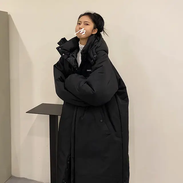 2022 Winter New Long Winter Jacket And Coat For Women Hooded Female Loose  Korean Fashion Oversized Clothing Harajuku Oversized - Parkas - AliExpress