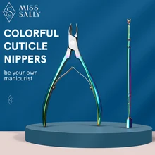 

Miss Sally Colorful Cuticle Nippers Oblique Blade Nail Manicure Scissors Trimmer Dead Skin Remover Professional Manicure Tools