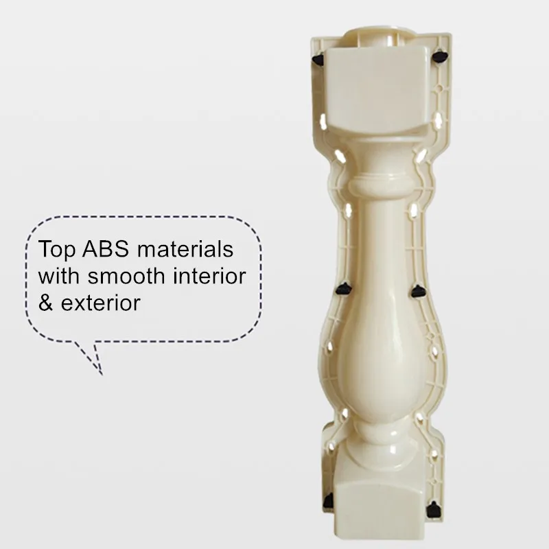Reusable ABS Plastic Precast Baluster Mold Balcony Concrete Fence Balustrade Column Round Bottle Shape Mould Guardrail Mould