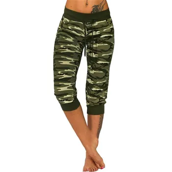 

Camouflage Joggers Women Sweatpants Harem Camo Pants Drawstring Pantalones femme Mujer Loose Calca Female High Waist Pocket