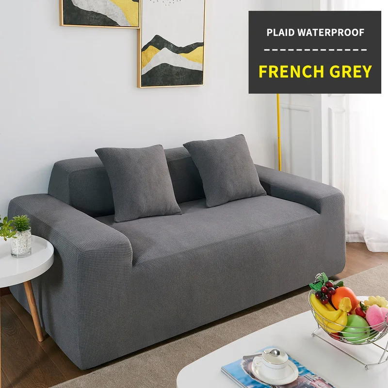 Waterproof Sofa Cover Solid Color High Stretch Slipcover All inclusive Elastic Seat Couch Cover Sofa Covers