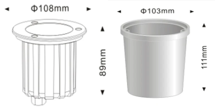 LED underwater light 3W 8