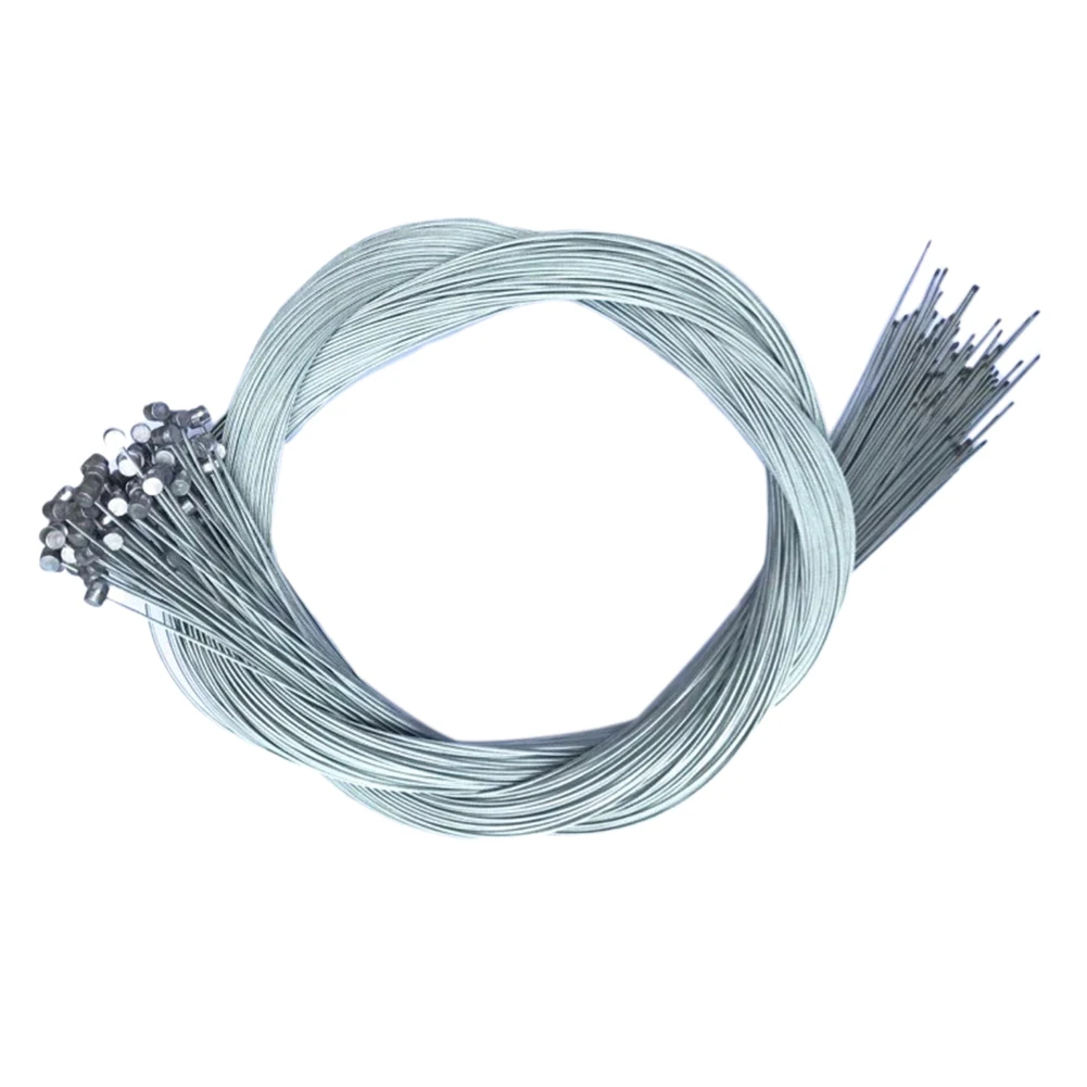 10pcs Cycling Outdoor Inner Mountain Bike Speed Line Derailleur Fixed Gear Silver Bicycle Wires Rear Equipment Shift Brake Cable