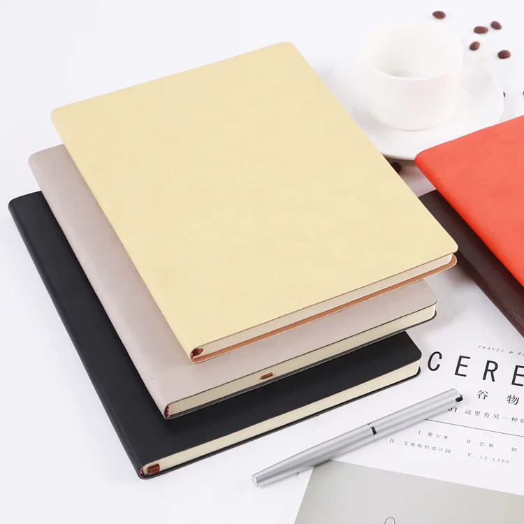 

Business Notebook Office Stationery B5 Diary Simple Leather Thickened Notebook Custom Logo