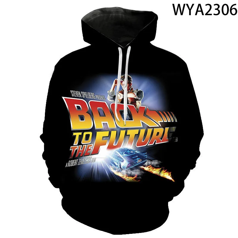 

Spring And Fall Men Women Children Movie Back To The Future 3D Printed Hoodies Pullover Streetwear Long Sleeve Sweatshirts Tops