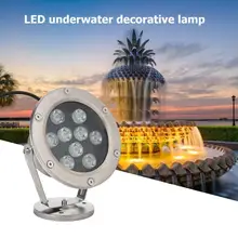 Водонепроницаемая светодиодная подводная лампа 9 Вт IP65 бассейн фонтан прожектор для воды декор
