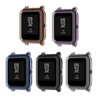 

Protective Cases For Huami Amazfit POP/ bip/1s Case TPU Screen Protector Frame Cover for Amazfit Bip s Watch Bracelet Shell