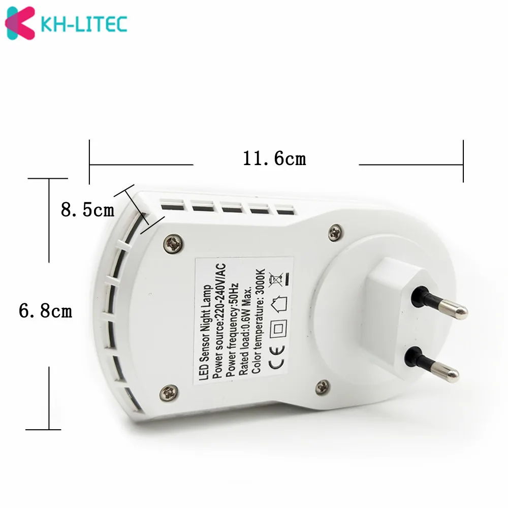  Super Bright Plug In Pir Motion Sensor Led Night Light Sensor LAMP 9 Leds Luminaria Bedroom Hallway - 32960080194
