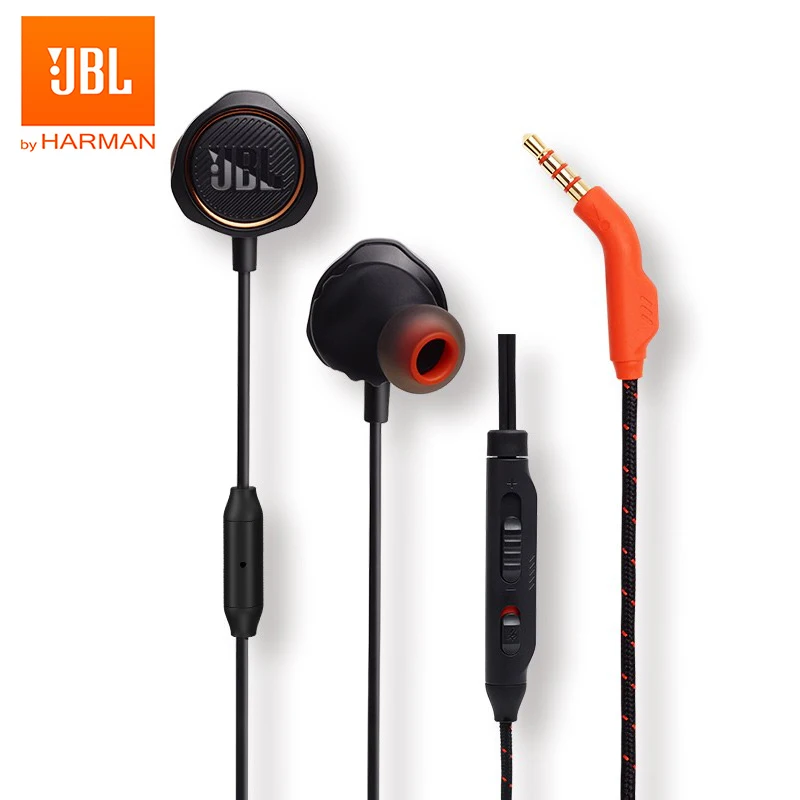 Jbl Quantum50 Wired In-ear Gaming Earphone E-sports Headset With Mic For  Mobile/playstation 4/nintendo Switch/iphone/ Mac//vr - Earphones &  Headphones - AliExpress