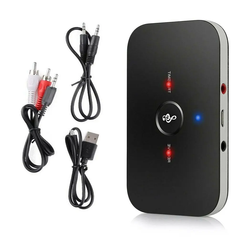 HIFI 2 в 1 Bluetooth аудио передатчик приемник беспроводной A2DP Bluetooth аудио адаптер Aux 3,5 мм USB Портативный аудиоплеер