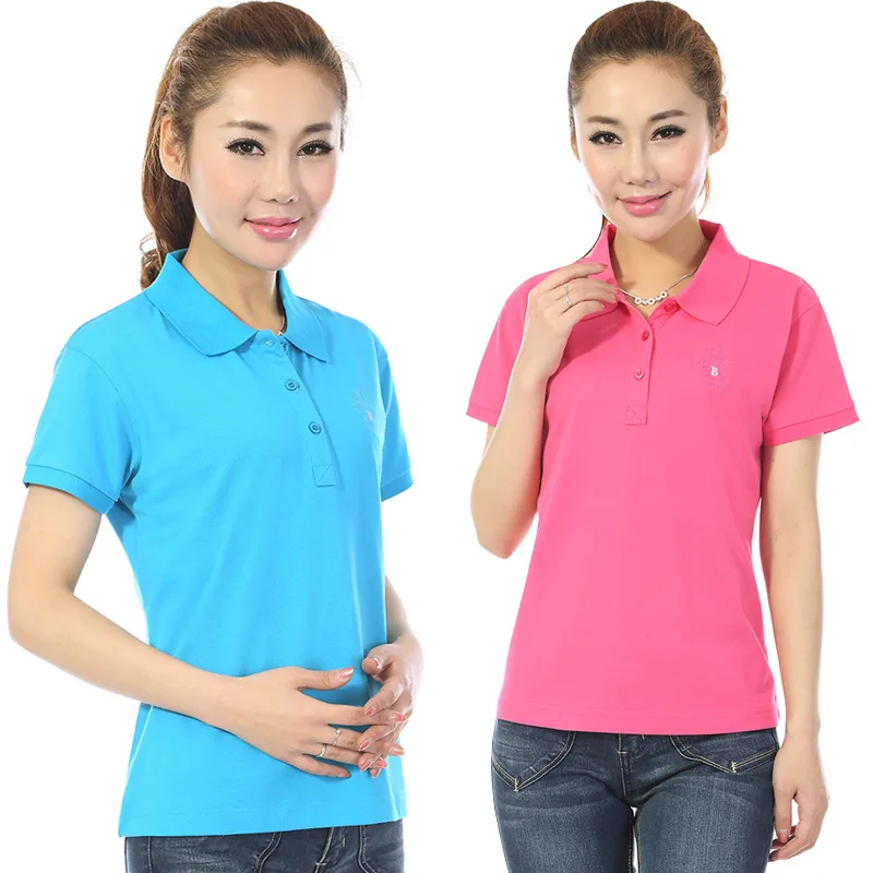 

Middle-aged WOMEN'S Short Sleeve Shirt T-shirt Middle-aged Women Dress Sports Casual Lapel T-shirt Women's T-shirt