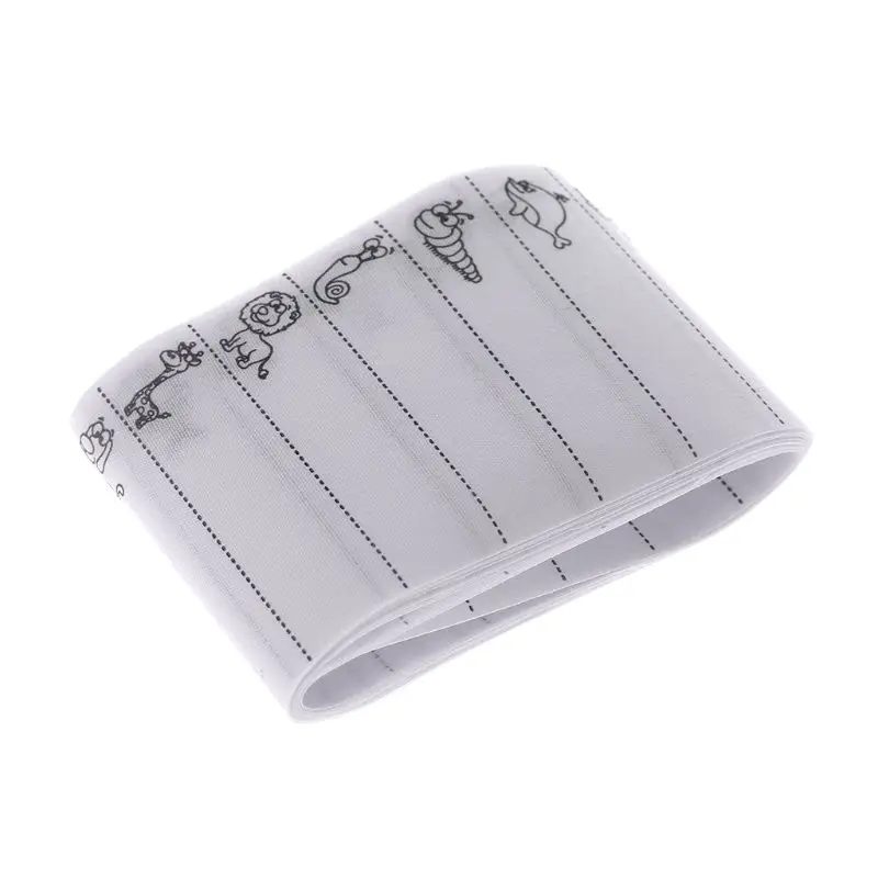 

100pcs White Name Label Woven Custom Clothing Labels Fabric Tags Marker for School Clothes