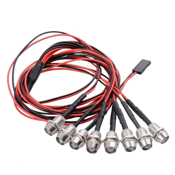 

Electric Model Car Light High Quality LED 5mm Model Light Car Dedicated 4 White Light 4 Red Light