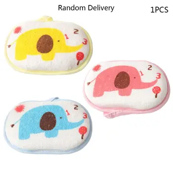 

Cute Infant Towel Shower Soft Sponge Cleaning Tool Baby Child Rubbing Body Wash Brush Bath Accessories