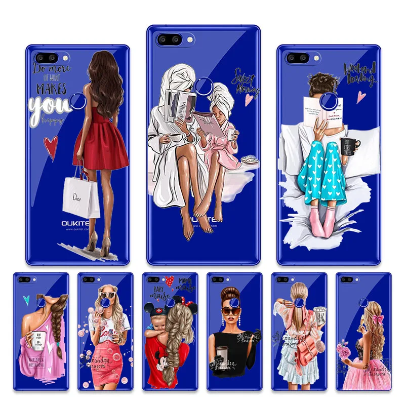 Для OPPO F5 F7 A83 Realme 1 чехол для телефона Прозрачная мягкая задняя крышка с рисунком