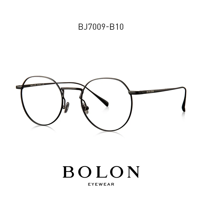 B10 Black Bolon Eye glass es Frames женские и мужские Оптические роскошные круглые оправы для очков BJ7009 Rx-able - Цвет оправы: B10 Black