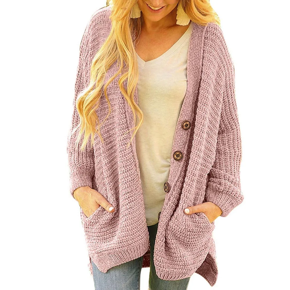 Женский вязаный свитер корейский Базовый теплый однотонный длинный женская