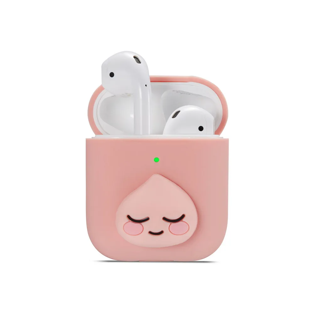 Силиконовый чехол для Airpods 1 2 зарядный 3D милый мультяшный полный защитный s Япония