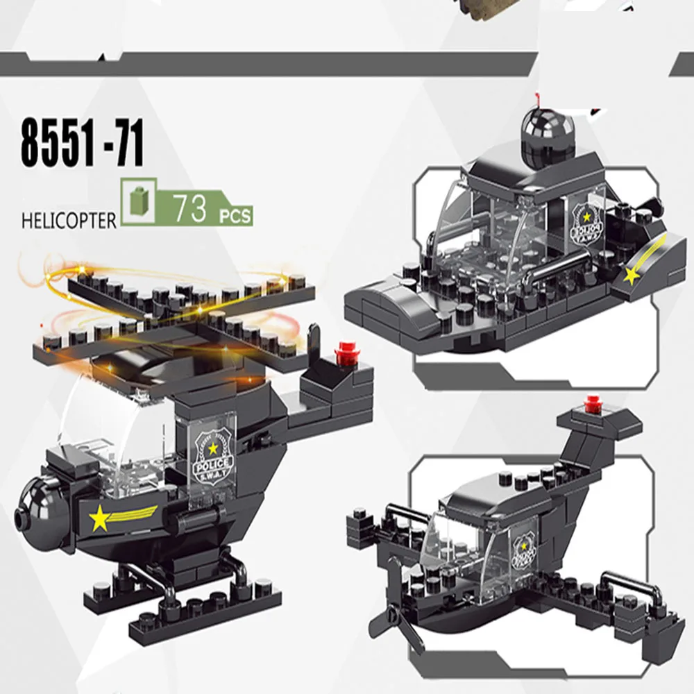 

Police puzzle City SeriesBoy DIY Toymodelbouw schepen Assembled toys
