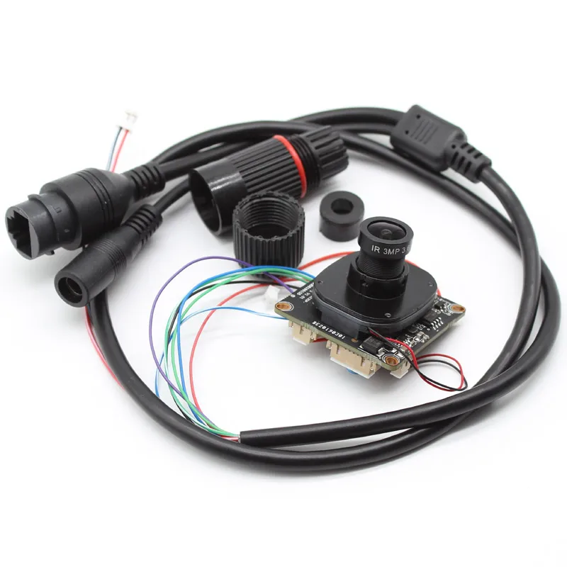 HD 4mp 3mp Double light illumination H.265 AI IP Camera Module CMOS Board with lens ircut cable