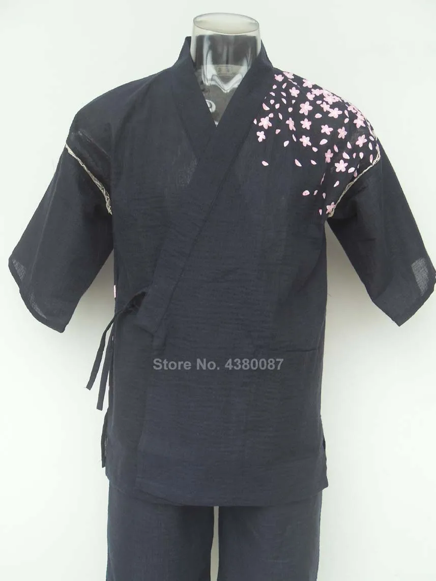 Традиционное японское кимоно, одежда для мужчин, тонкая хлопковая одежда для сауны, одежда для сна юката, KOI Ukiyo-e, пижамный комплект с короткими рукавами и принтом