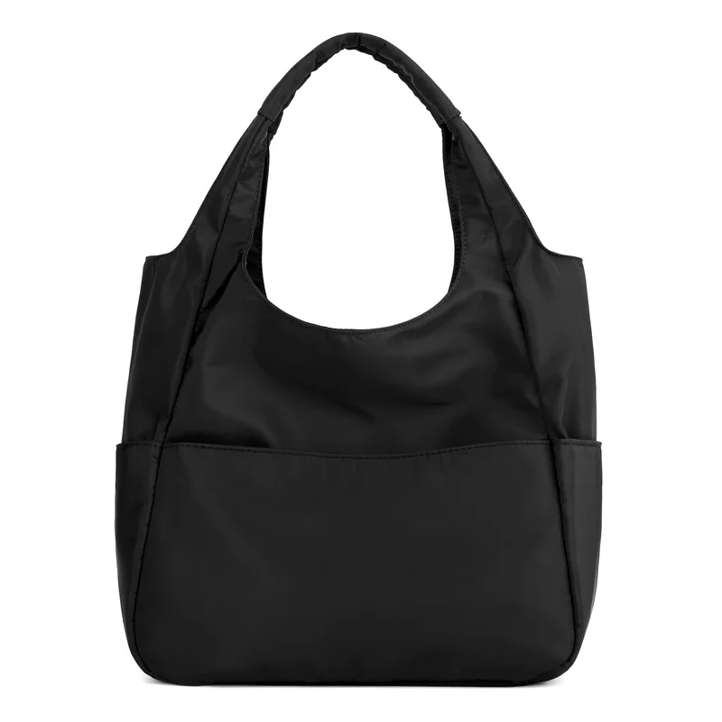 

Ougger Medium Women Handbag 2019 Shoulder Bags Black Nylon Cheap European and American Style Half Moon Bag for Shopping