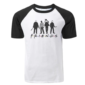 

Fashion Jason Clown Saw Halloween Friends Raglan Print Tshirt Men Horror Movie T Shirt Summer Cotton ShortSleeve Tshirts Top Tee