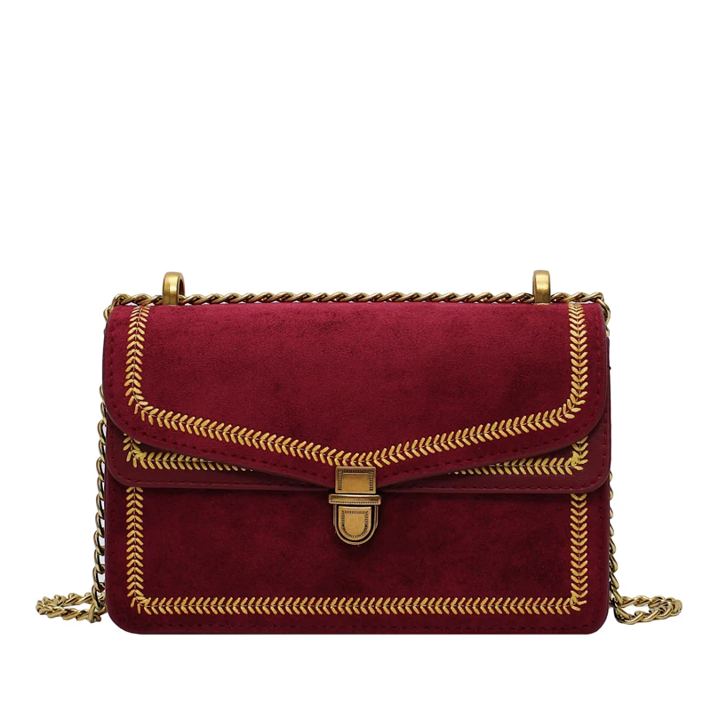 

Scrub Leather Crossbody Bags for Women 2019 Chain Shoulder Messenger Bag Lady Travel Luxury Handbags and Purses Cross Body Bags