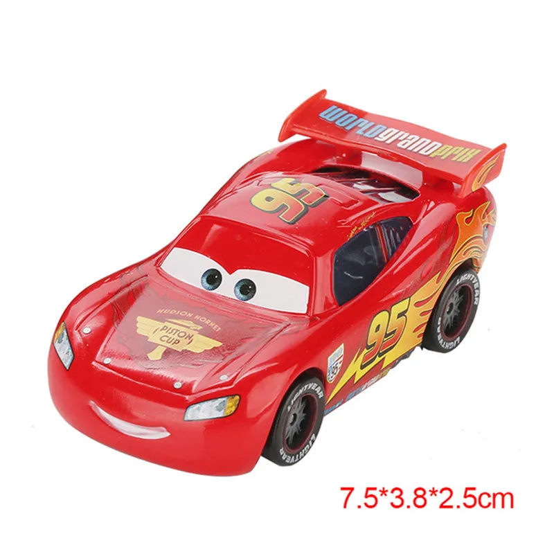 

Disney Pixar Car 2 3 Lightning McQueen Mater Jackson Storm Ramirez 1:55 Die Casting Car Metal Alloy Boy Child Toy Christmas Gift