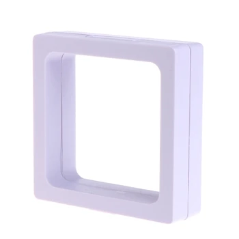 

New Jewelry Box Display Storage Transparent Square Film Holder Frame Window Case