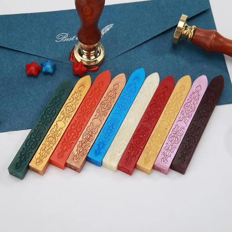 

DIY Lacquer Sealing Strips Wax Stick Customs Supply Document Envelope Stamp Wax for Customs Security Banking Insurance New Hot