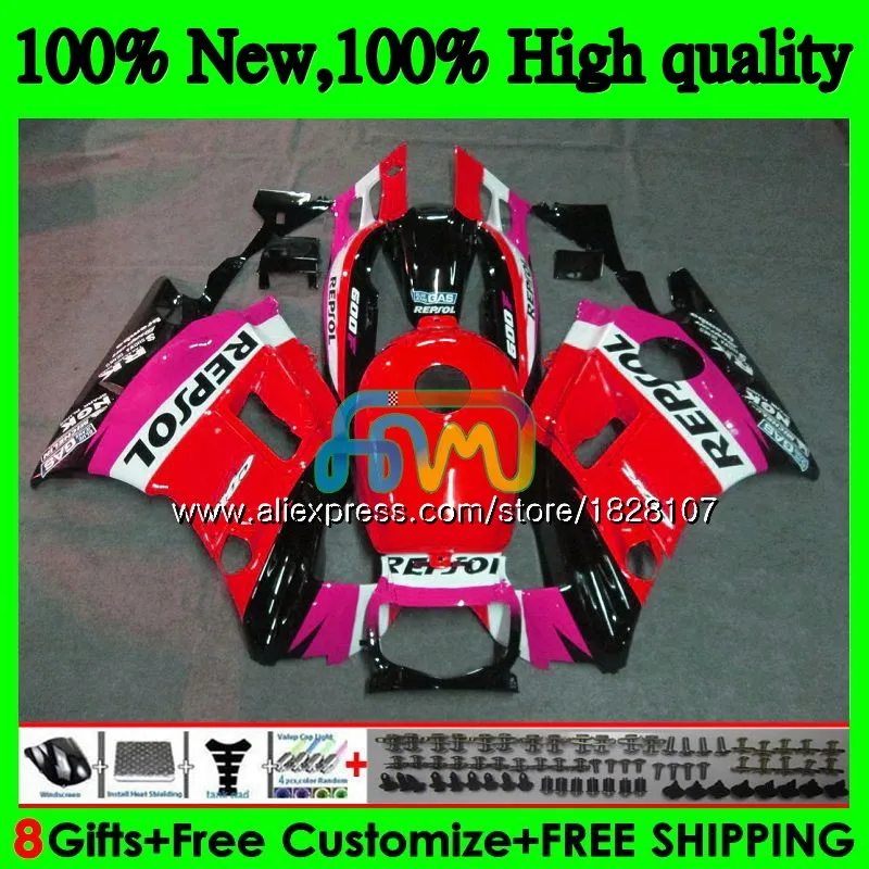 600CC обтекатель для HONDA CBR600F3 Repsol красный CBR 600 FS 600F3 600FS 3BS. 164 CBR600 F3 91 92 93 94 1991 1992 1993 1994 комплект+ майка