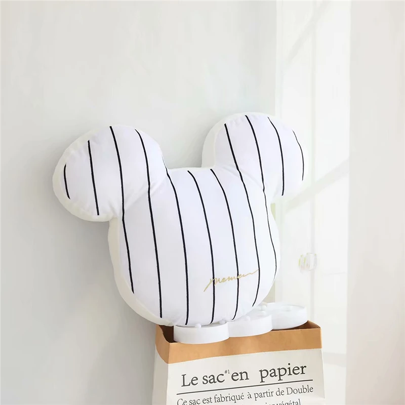 striped Cute Lovers Mickey Minnie soft Cushion stuffed plush sleeping pillows Wholesale custom home decorative - Color: striped