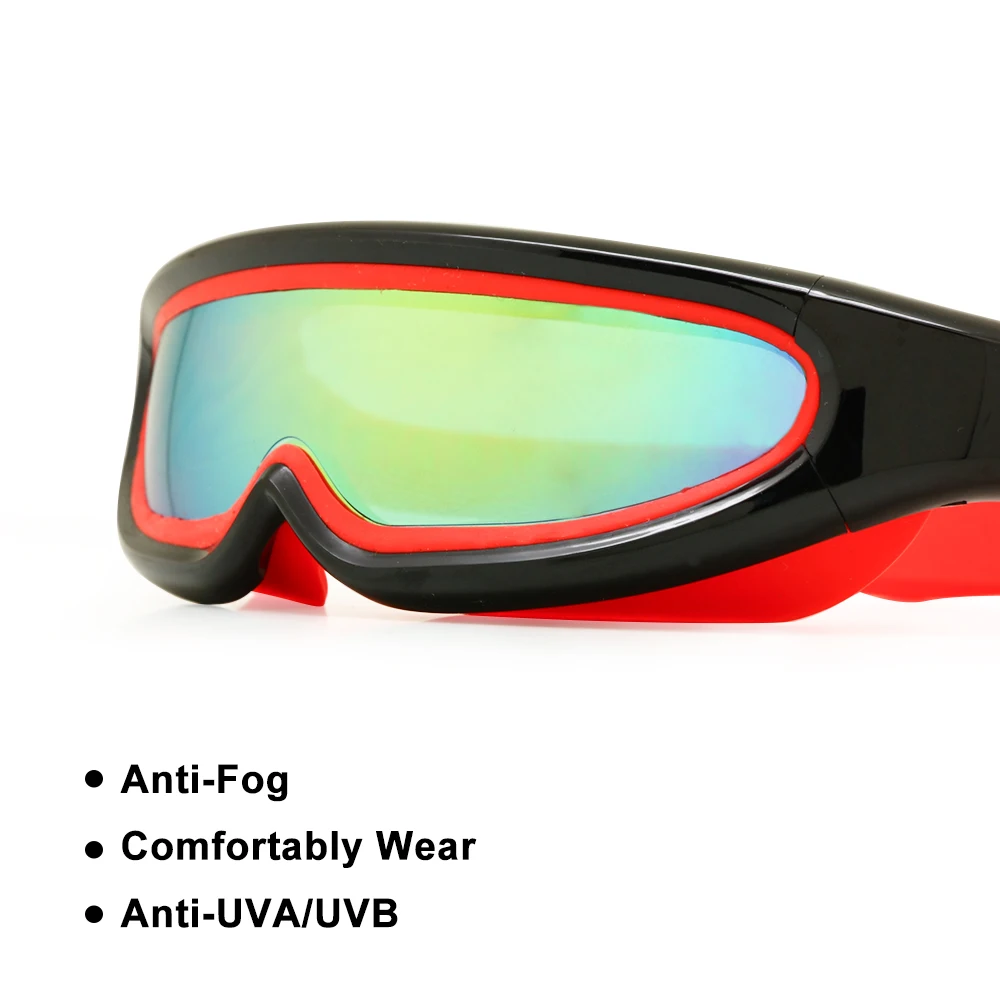 Children Swimming Goggles One-Piece Anti-fog with Hard Case, Kids Snorkel Mask Diving Glasses for Boys & Girls