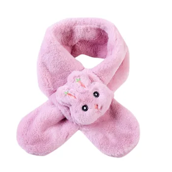 

Boys And Girls Kids Keep Warm Shawls Scarves Baby Winter Cartoon Rabbit Scarf Thickening Winter Scarf Baby Accessories #BL5
