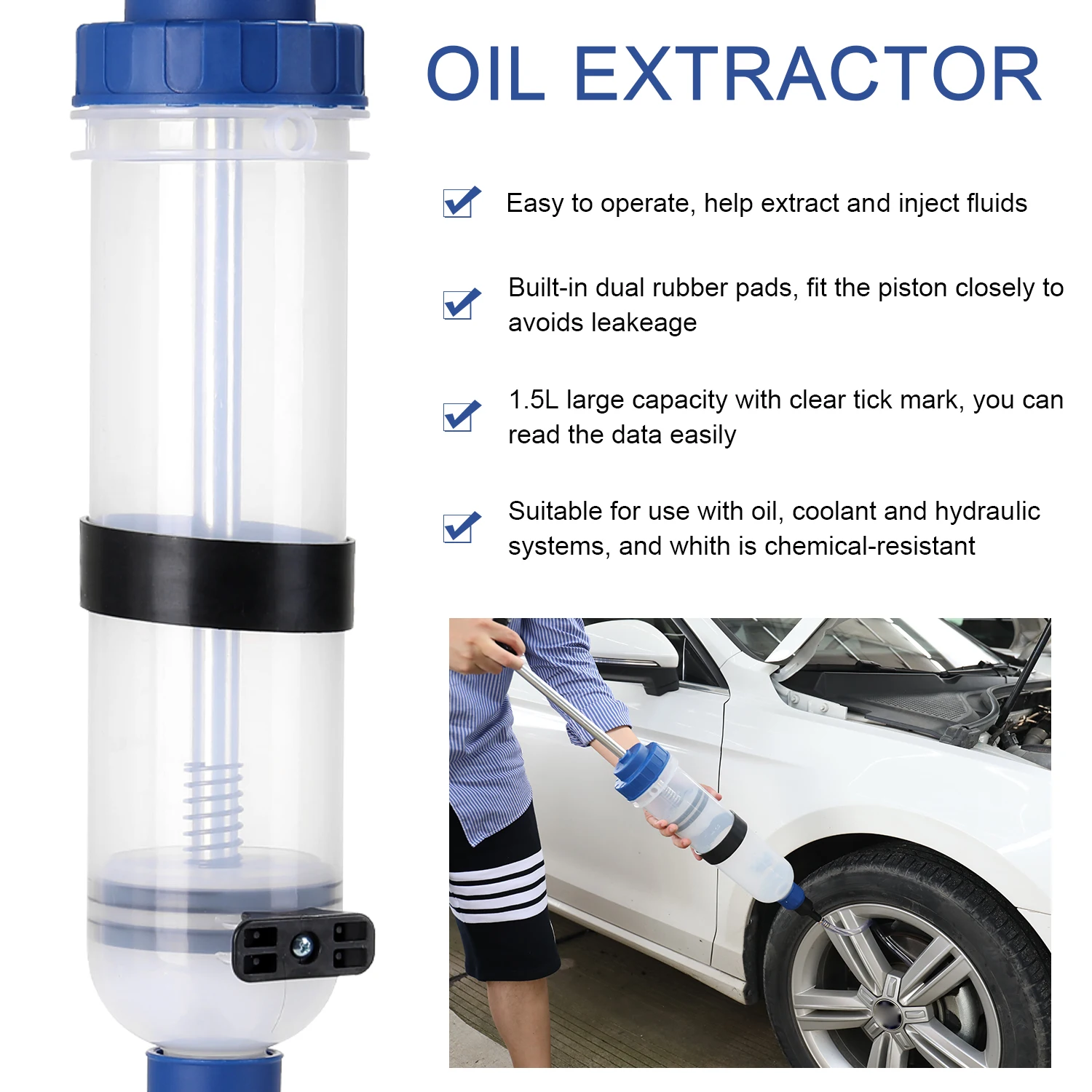 1500CC Oil Extractor Filling Bottle Transfer Manual Operation