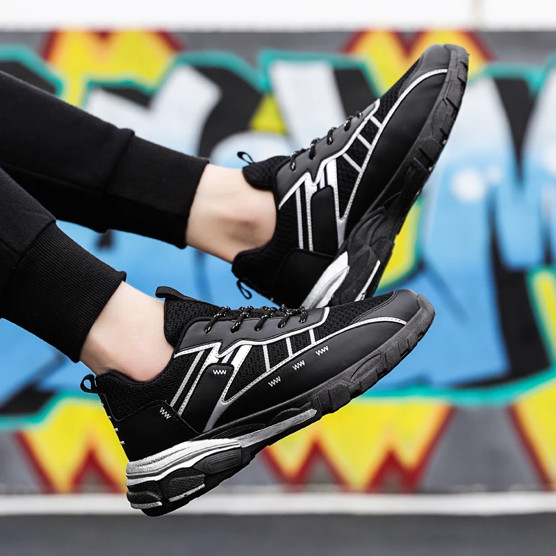 Spring Autumn Vulcanized Shoes Men Sneakers Breathable Mesh Sports Shoes Men Comfortable Fashion Tenis Masculino Adulto Trainers