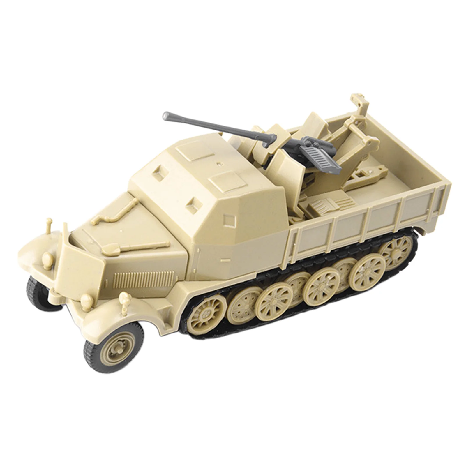 1/72 Simulated Half Track Armored Vehicle Toys 4D Assembly DIY Vehicle Model 