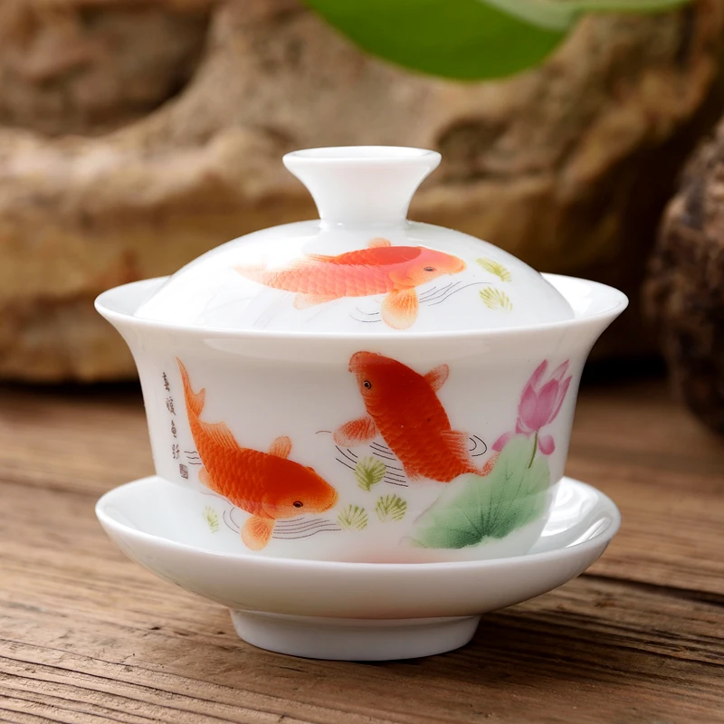WHYOU-Mini Tea Tureen Cup of Tea, Chinese Style, High Quality Tableware, Tea Set, Kung Fu Accessories, 80ml