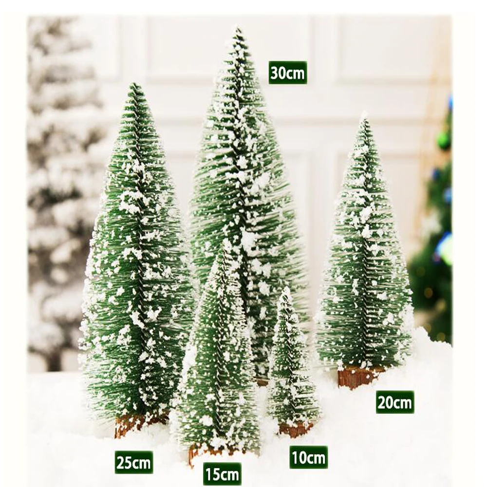 

DIY Christmas Tree Small Pine Tree Mini Trees Placed In The Desktop Home Decor Christmas Decoration Kids Gifts
