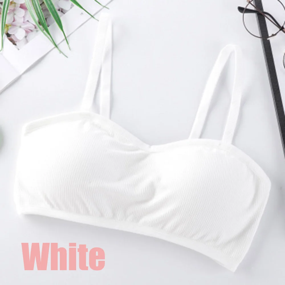 white Женский хлопковый бюстгальтер, короткий топ для фитнеса, эластичный спортивный топ, бюстгальтер без косточек, хлопковый бюстгальтер, женское нижнее белье - Цвет: white